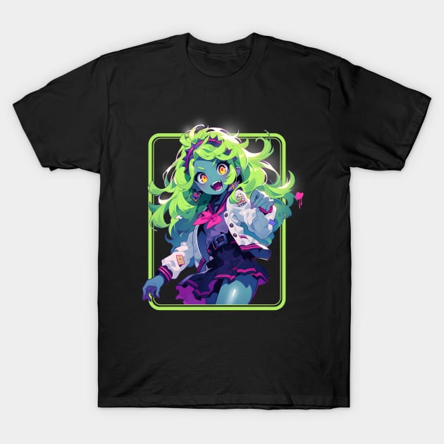 Zombie Girl T-Shirt by The Digital Den